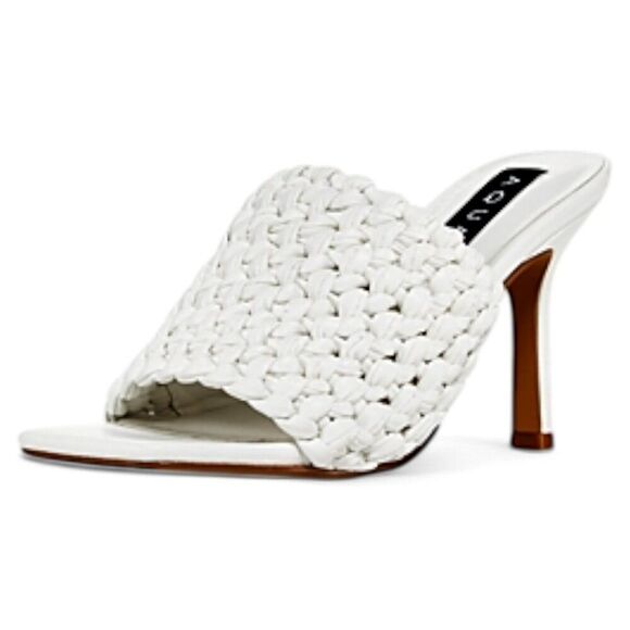 Aqua Womens Katy Faux Leather Slip on Mules - Picture 1 of 9